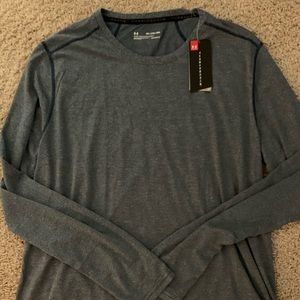 NWT Men’s under armour navy heather LS Shirt XXL